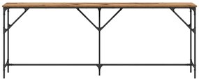 vidaXL Τραπέζι κονσόλας Παλιό Ξύλο 200 x 29 x 75 cm