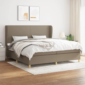 ΚΡΕΒΑΤΙ BOXSPRING ΜΕ ΣΤΡΩΜΑ TAUPE 200X200 ΕΚ. ΥΦΑΣΜΑΤΙΝΟ 3128393