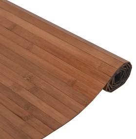 vidaXL Χαλί Ορθογώνιο Καφέ 100 x 200 εκ. Μπαμπού