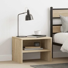 vidaXL Κομοδίνο Χρώμα Sonoma Δρυς 40 x 30 x 30 εκ. από Επεξ. Ξύλο