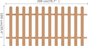 vidaXL Φράχτης Κήπου 200 x 100 εκ. από WPC