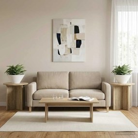 vidaXL Βάση φυτών 2 τεμ. Sonoma Δρυς 40 x 40 x 40 cm