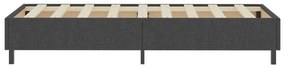 vidaXL Κρεβάτι Boxspring Σκούρο Γκρι 80 x 200 εκ. Υφασμάτινο