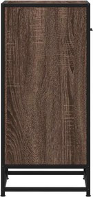 vidaXL Ραφιέρα Καφέ Δρυς 35,5x35x76 εκ. Επεξ. Ξύλο + Μέταλλο