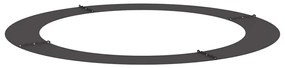 vidaXL Flat Δακτύλιος Δέντρου 5 τμχ Μαύρος Ø90/120 εκ Χάλυβας