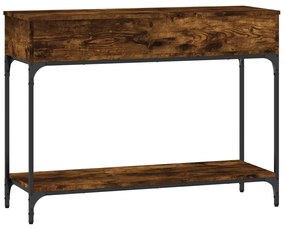 vidaXL Τραπέζι Κονσόλα Καπνιστή Δρυς 100x34,5x75 εκ. Επεξεργ. Ξύλο