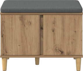 vidaXL Παγκάκι Χαλωρίου Τεχνίτικη Δρυς 60 x 38 x 46 εκ