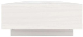 vidaXL Βάση Οθόνης Λευκή 100x27x14 εκ. από Μασίφ Ξύλο Πεύκου