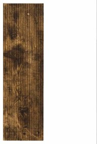 vidaXL Ντουλάπι Τηλεόρασης Τοίχου Επιτοίχιο 2 pcs Καπνιστό Δρύς