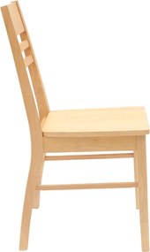 vidaXL Καρέκλες φαγητού 2 pcs Φυσικό 43 x 54 x 89 εκ.