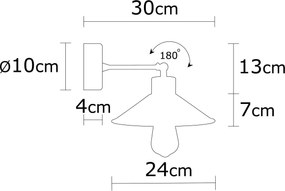 Wall Lamp Manavgat - N-620 Black
Oak