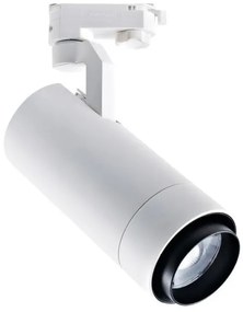 Σποτ Φωτιστικό Ράγας Led 20W 230V Ρυθμιζόμενη Δέσμη 20ο-60ο 4000Κ Lumen-23-52010-Λευκό 23-52010