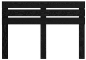 vidaXL Κεφαλάρι Μαύρη Οξυά 160 cm Επεξεργασμένο ξύλο