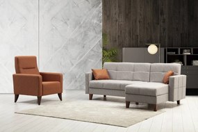 Sofa Set Polya L - Light Grey Light Grey