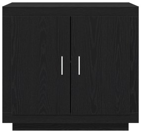 vidaXL Ντουλάπα Μαύρο Δρύς 80x40x75 εκ Επεξεργασμένο Ξύλο