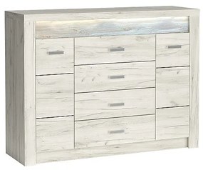 INDIANAPOLIS chest of drawers I7 kratf white DIOMMI-60-32865