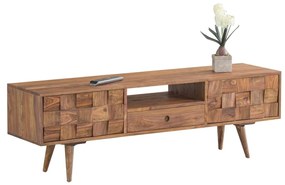 TEKA-W Έπιπλο TV Ξύλο Ακακία Φυσικό 140x35x45cm