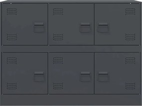 vidaXL Μπουφές Ανθρακί 99x39x73 εκ. από Ατσάλι