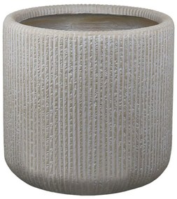 Κασπώ Πήλινο Γραμμωτό 06-00-23215-L Φ42x40cm Beige-Ecru Marhome Clay