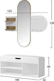 ΣΕΤ ΕΙΣΟΔΟΥ 2ΤΜΧ CHERYL HM21276.02 ΜΕΛΑΜΙΝΗ ΣΕ ΛΕΥΚΟ--SONAMA