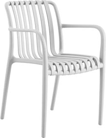 MODA Πολυθρόνα Στοιβαζόμενη PP - UV Protection Απόχρωση Άσπρο   1τμχ