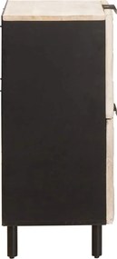 vidaXL Πλαϊνό γραφείο Λευκό Φινίρισμα Καθαρισμού 60 x 33 x 75 cm