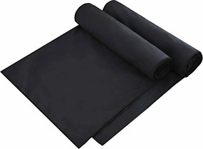 vidaXL Πετσέτες ξαπλώστρας 2 pcs Μαύρο 210 x 75 cm
