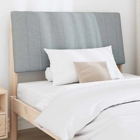 vidaXL Ταπετσαρισμένο κεφαλάρι Ανοιχτό γκρι 100 cm