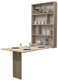 Τραπέζι Hartford 428, Sonoma οξιά, 73x80x130cm, 39 kg, Πλαστικοποιημένη μοριοσανίδα | Epipla1.gr