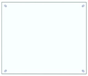 vidaXL Πλάτη Κουζίνας Διαφανής 70 x 60 εκ. από Ψημένο Γυαλί