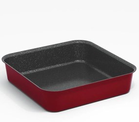 Ταψί Τετράγωνο Electra Granite 06.84.32 Νο 32 Red Keystone Aluminium