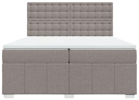 ΚΡΕΒΑΤΙ BOXSPRING ΜΕ ΣΤΡΩΜΑ TAUPE 200X200 ΕΚ. ΥΦΑΣΜΑΤΙΝΟ 3294093