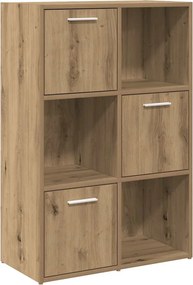 vidaXL Βιβλιοθήκη Τεχνίτης Δρυς 60,5x30x90 εκ. Επεξεργασμένο Ξύλο