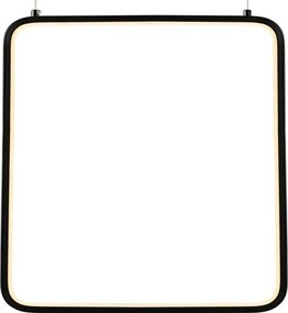 Φωτιστικό οροφής Frame LED square-Μαύρο-Μήκος: 30 εκ.