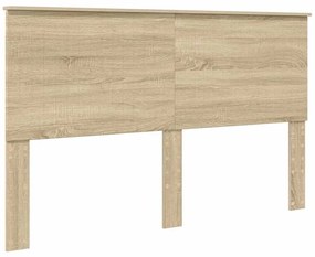 vidaXL Κεφαλάρι με κεφαλάρι Δρύς Sonoma 160 cm Επεξεργασμένο ξύλο