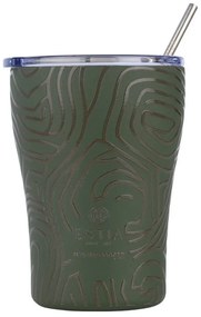 Ποτήρι - Θερμός Με Καλαμάκι Olive Flow Save The Aegean 01-31725 350ml Olive Estia