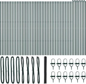vidaXL Στύλος Περιφράξεων Γκρι 100 x 1,6 m (25 mm πλέγμα)