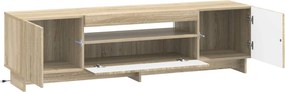 vidaXL Ντουλάπα LED Τηλεόρασης EDE 153 x 35 x 43 εκ Sonoma Δρυς