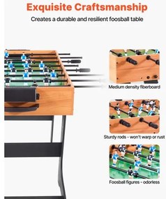 VEVOR 106 cm Folding Foosball Soccer Game Table Standard Size Table for Home