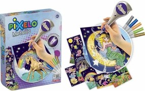 Σχέδια για ζωγραφική Lansay Pixelo Coloring game Metal box