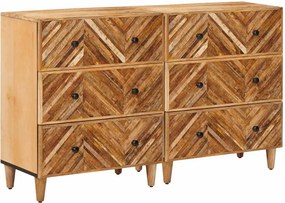 vidaXL Ντουλάπες Αποθήκευσης 2 τμχ. 60 x 33,5 x 75 εκ.
