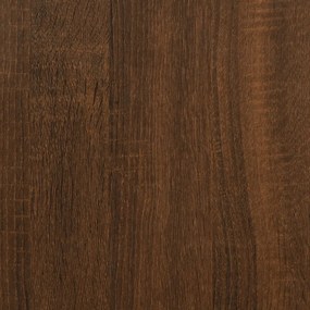 vidaXL Ράφι Τοίχου με Μπάρα Καφέ Δρυς 30 x 25 x 30 εκ.