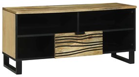 vidaXL Ντουλάπα τηλεόρασης - 100 x 33.5 x 46 εκ., φτιαγμένη από μασίφ ξύλο μάνγκο.