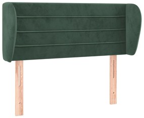 Κεφαλάρι με Πτερύγια Σκούρο Πράσινο 103x23x78/88 εκ. Βελούδινο 3117329
