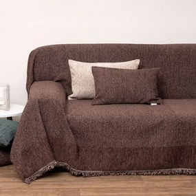 Μαξιλάρι Διακοσμητικό (Με Γέμιση) 2213 Brown Viopros 32x52 Chenille