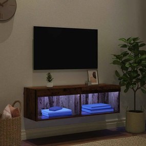 vidaXL Σετ επίπλου τηλεόρασης Παλιό Ξύλο Επεξεργασμένο Ξύλο