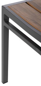 Καρέκλα SAGA C6063.02 Αλουμινίου Σκούρη Γκρί με Polywood 46x52x86Υεκ. 46x52x86 εκ.