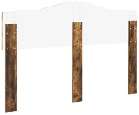 vidaXL Κεφαλάρι Καπνιστό Δρύς 140 cm Επεξεργασμένο ξύλο