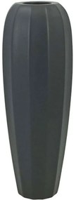 Βάζο Μπόμπα 15-00-22505-45 Φ15x48cm Dark Grey Marhome Κεραμικό