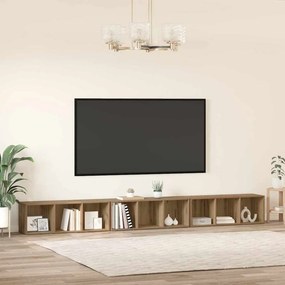 vidaXL Σετ επίπλου τηλεόρασης 3 pcs Artisan Oak Επεξεργασμένο ξύλο
